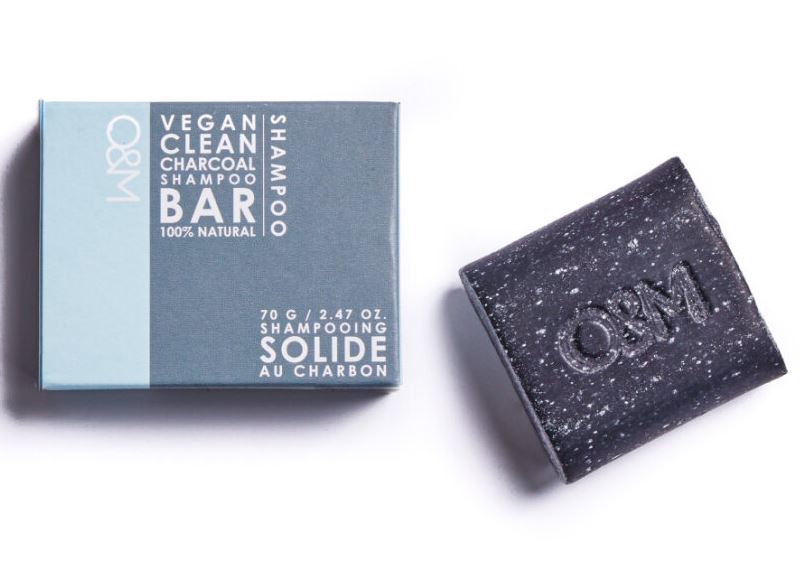 O&M Charcoal Shampoo Bar